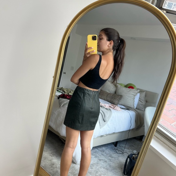 Free people leather mini skirt - Picture 2 of 2